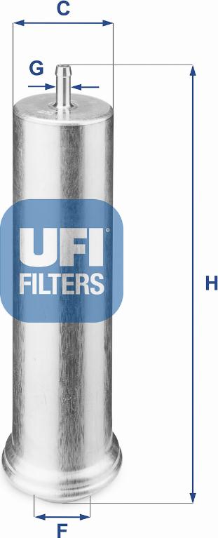 UFI 31.851.00 - Топливный фильтр autodif.ru