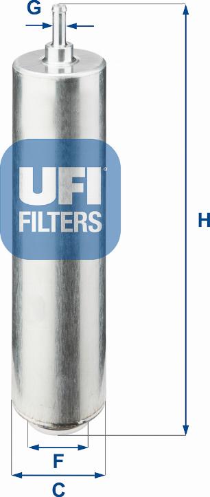 UFI 31.852.00 - Топливный фильтр autodif.ru