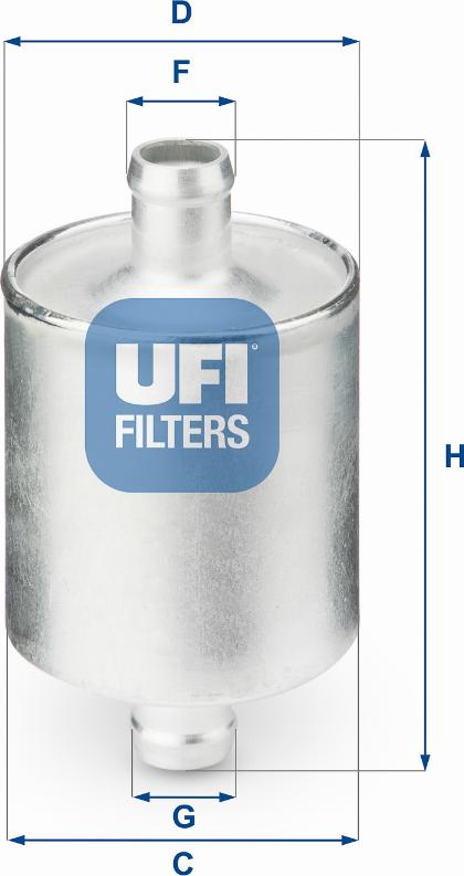 UFI 31.836.00 - Топливный фильтр autodif.ru