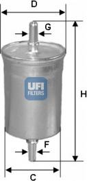 UFI 31.825.00 - Топливный фильтр autodif.ru