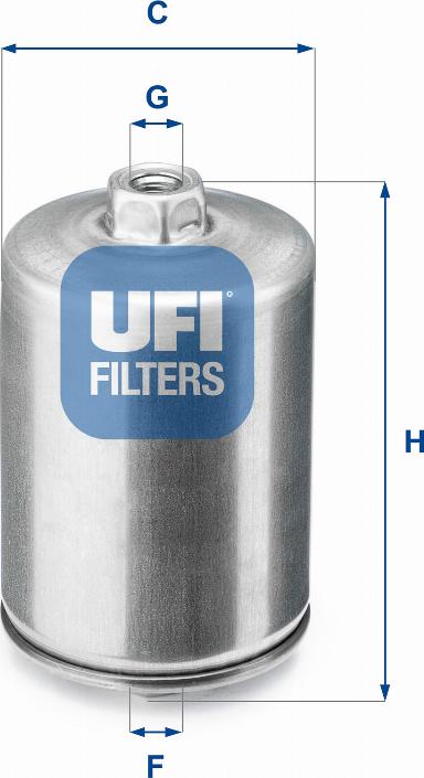 UFI 31.748.00 - Топливный фильтр autodif.ru