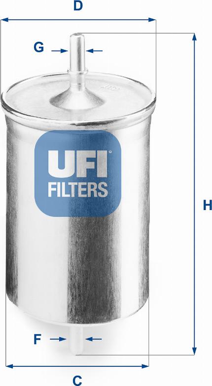 UFI 31.718.00 - Топливный фильтр autodif.ru
