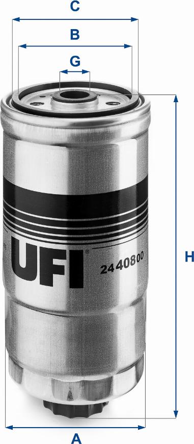 UFI 24.408.00 - Топливный фильтр autodif.ru