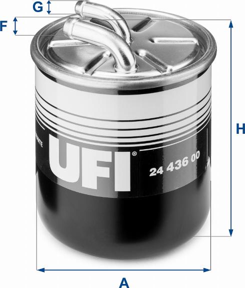 UFI 24.436.00 - Топливный фильтр autodif.ru