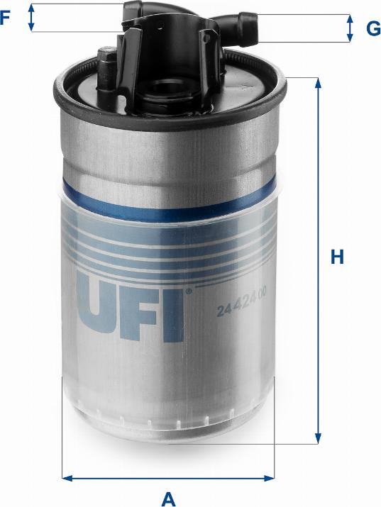 UFI 24.424.00 - Топливный фильтр autodif.ru