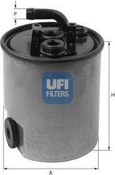 UFI 24.005.00 - Топливный фильтр autodif.ru