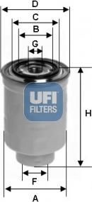 UFI 24.393.00 - Топливный фильтр autodif.ru