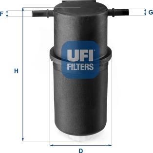 UFI 24.144.00 - Топливный фильтр autodif.ru