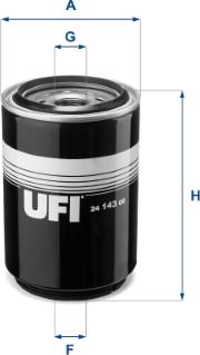 UFI 24.143.00 - Топливный фильтр autodif.ru