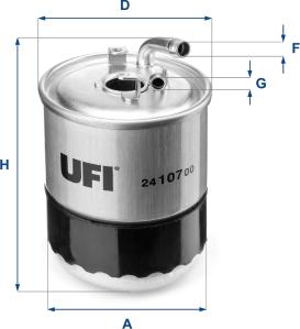 UFI 24.107.00 - Топливный фильтр autodif.ru
