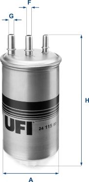 UFI 24.115.00 - Топливный фильтр autodif.ru
