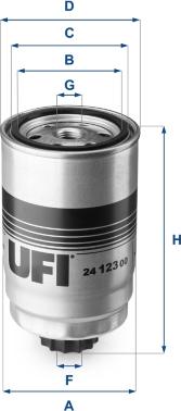 UFI 24.123.00 - Топливный фильтр autodif.ru