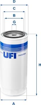UFI 24.309.00 - Топливный фильтр autodif.ru