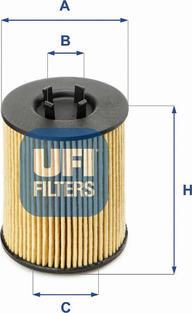 UFI 25.017.00 - Масляный фильтр autodif.ru