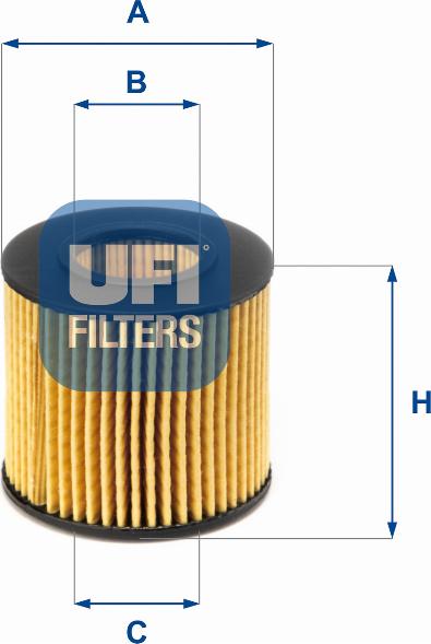 UFI 25.116.00 - Масляный фильтр autodif.ru