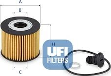 UFI 2526800 - Масляный фильтр autodif.ru