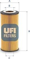 UFI 25.238.00 - Масляный фильтр autodif.ru