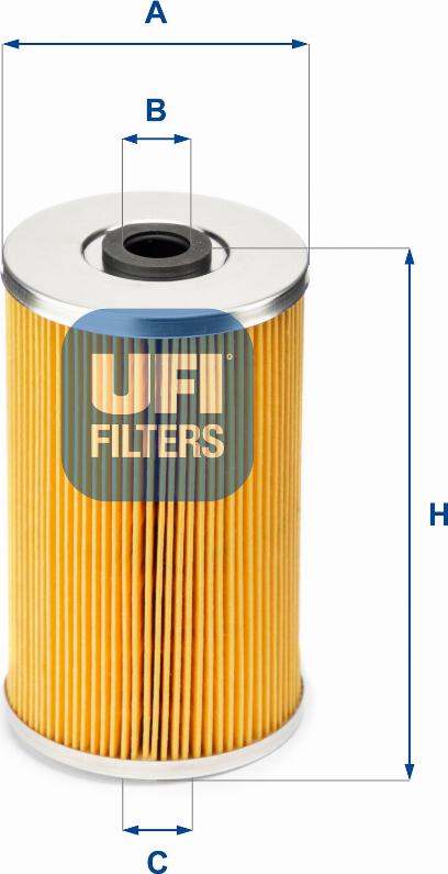 UFI 26.609.00 - Топливный фильтр autodif.ru