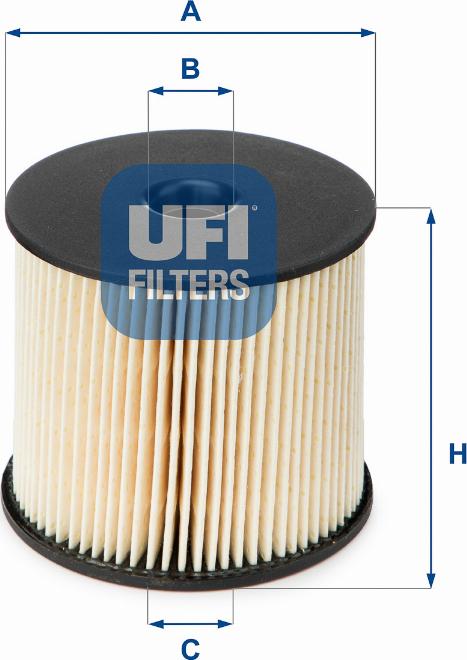 UFI 26.003.00 - Топливный фильтр autodif.ru
