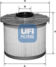 UFI 26.131.00 - Топливный фильтр autodif.ru