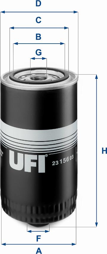 UFI 23.156.03 - Масляный фильтр autodif.ru