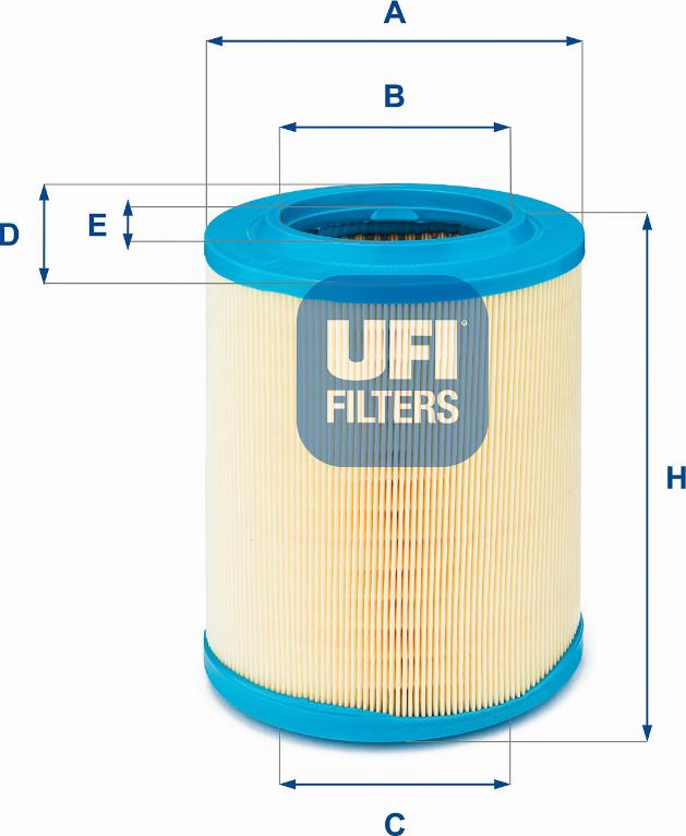 UFI 27.606.00 - Воздушный фильтр, двигатель autodif.ru