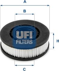 UFI 27.689.00 - Фильтр, система вентиляции картера autodif.ru