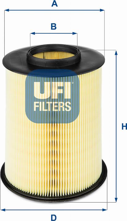 UFI 27.675.00 - Воздушный фильтр, двигатель autodif.ru