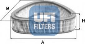 UFI 27.174.00 - Воздушный фильтр, двигатель autodif.ru