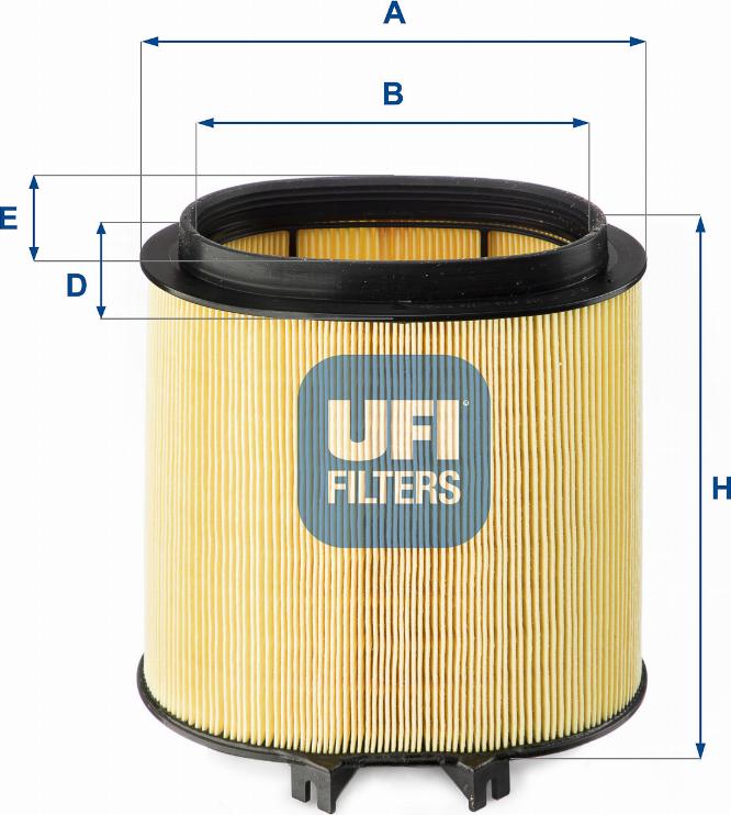 UFI 27.A91.00 - Воздушный фильтр, двигатель autodif.ru