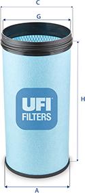 UFI 27.F19.00 - Воздушный фильтр, двигатель autodif.ru