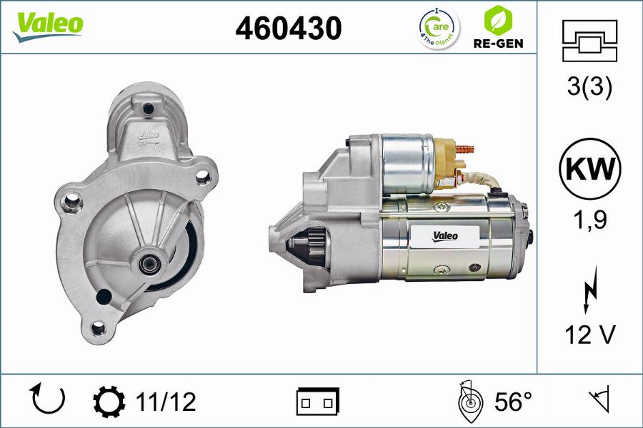 Valeo 460430 - Стартер autodif.ru