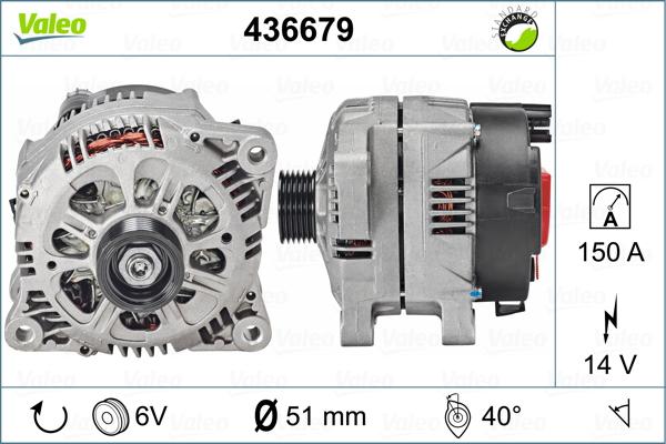 Valeo 436679 - Генератор autodif.ru