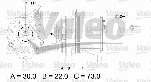 Valeo 436235 - Генератор autodif.ru