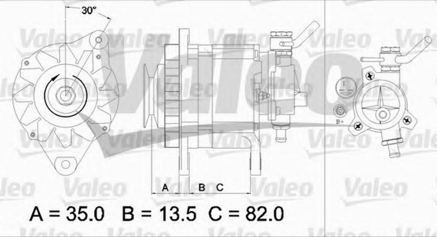 Valeo 437 130 - Генератор autodif.ru