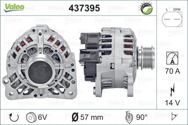 Valeo 437395 - Генератор autodif.ru