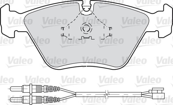 Valeo 598281 - Тормозные колодки, дисковые, комплект autodif.ru