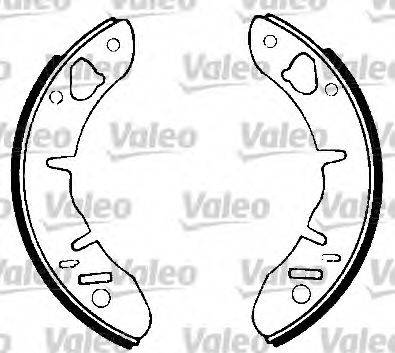 Valeo 553759 - Комплект тормозных колодок, барабанные autodif.ru