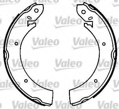 Valeo 554768 - Комплект тормозных колодок, барабанные autodif.ru