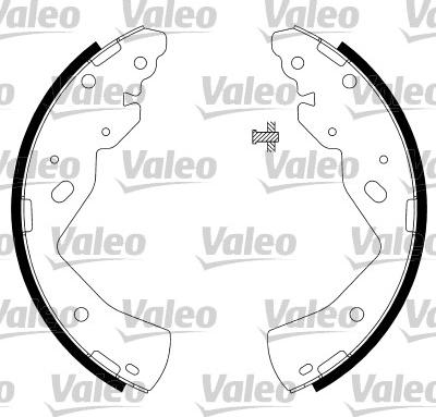 Valeo 564035 - Комплект тормозных колодок, барабанные autodif.ru