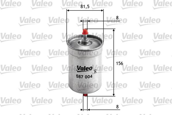 Valeo 587004 - Топливный фильтр autodif.ru
