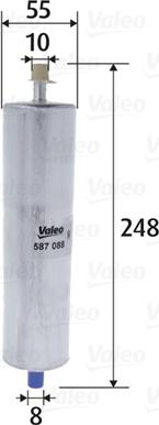 Valeo 587088 - Топливный фильтр autodif.ru