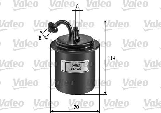 Valeo 587039 - Топливный фильтр autodif.ru