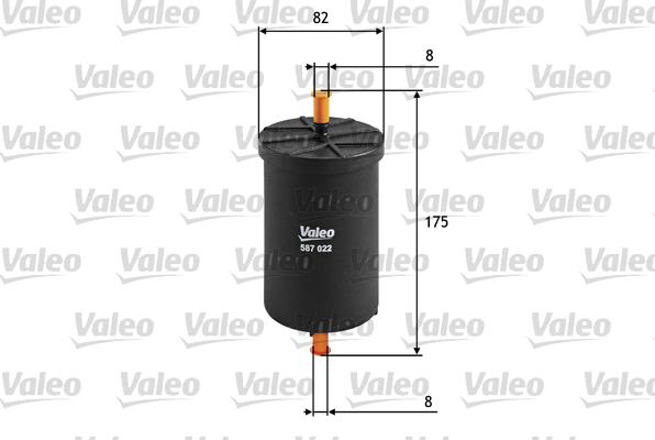 Valeo 587022 - Топливный фильтр autodif.ru