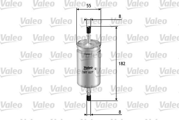 Valeo 587027 - Топливный фильтр autodif.ru