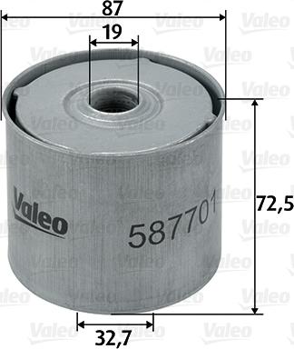 Valeo 587701 - Топливный фильтр autodif.ru