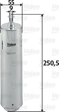 Valeo 587711 - Масляный фильтр autodif.ru