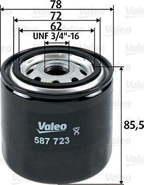 Valeo 587723 - Топливный фильтр autodif.ru