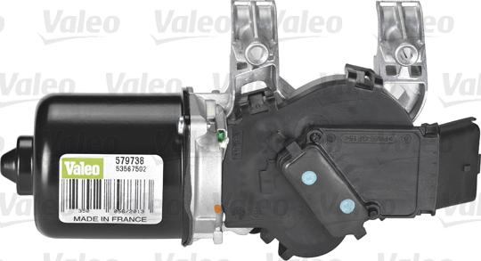Valeo 579738 - Мотор стеклоочистителя переднего RENAULT Clio (II, III) autodif.ru