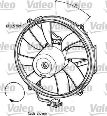 Valeo 696062 - Вентилятор, охлаждение двигателя autodif.ru
